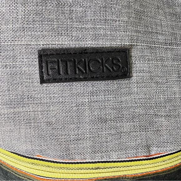 Fitkicks Throwback Backpack Daypack Bag Grey Black Travel Storage Compartment - Picture 4 of 12